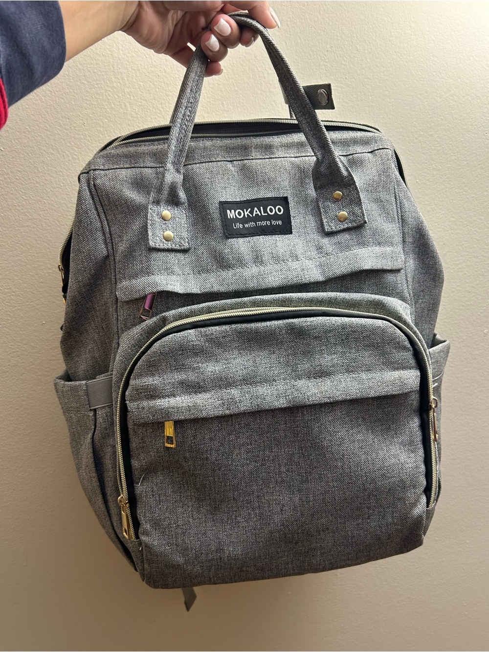Gray Backpack - Everyday Travel Tote